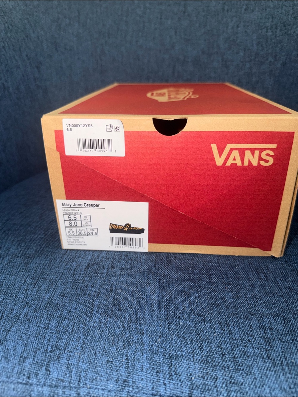 Vans black and Tan Shoe Box with Logo